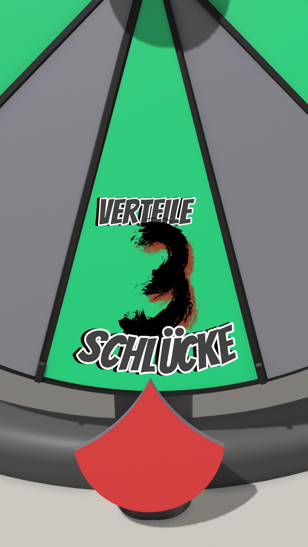 Spielfeld „Verteile 3 Schlücke“