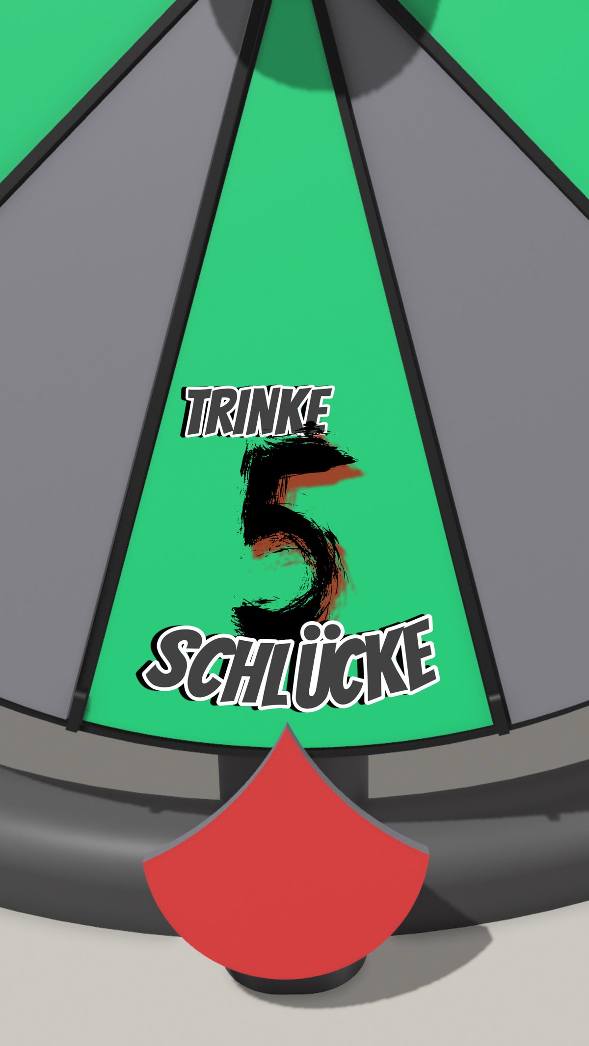 Spielfeld „Trinke 5 Schlücke“