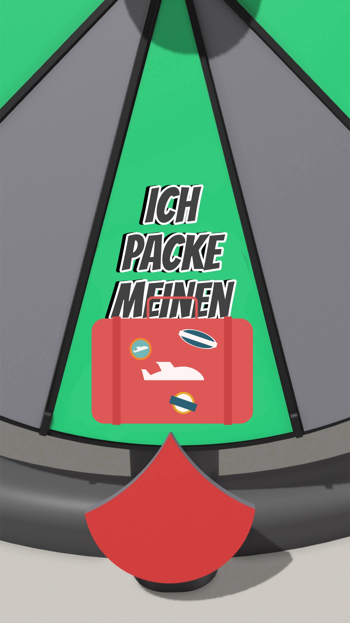 Spielfeld „Ich packe meinen Koffer“