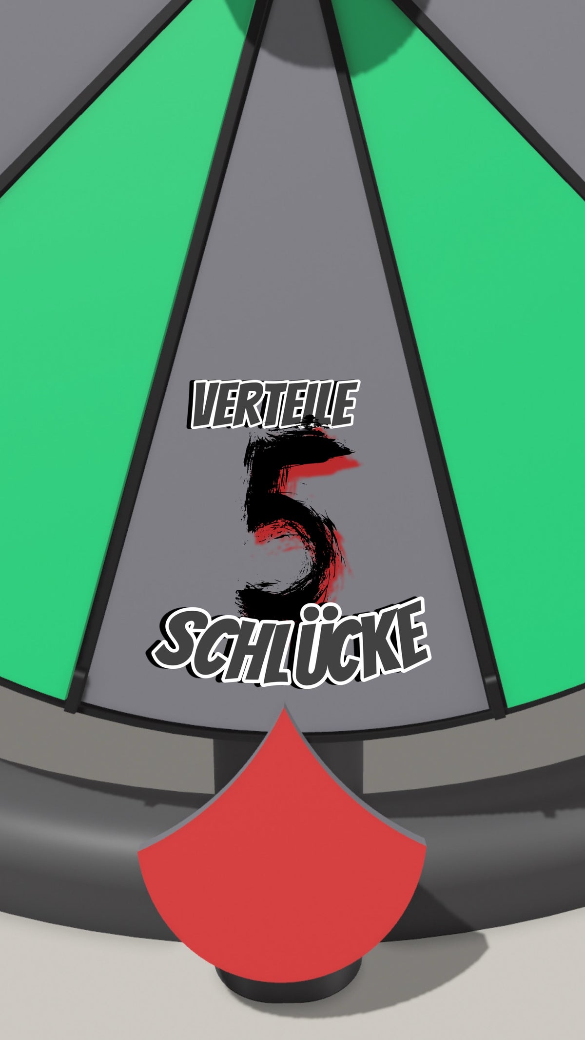 Spielfeld „Verteile 5 Schlücke“
