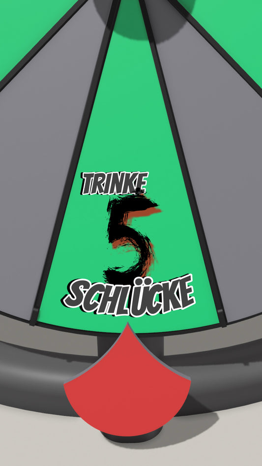 Spielfeld „Trinke 5 Schlücke“