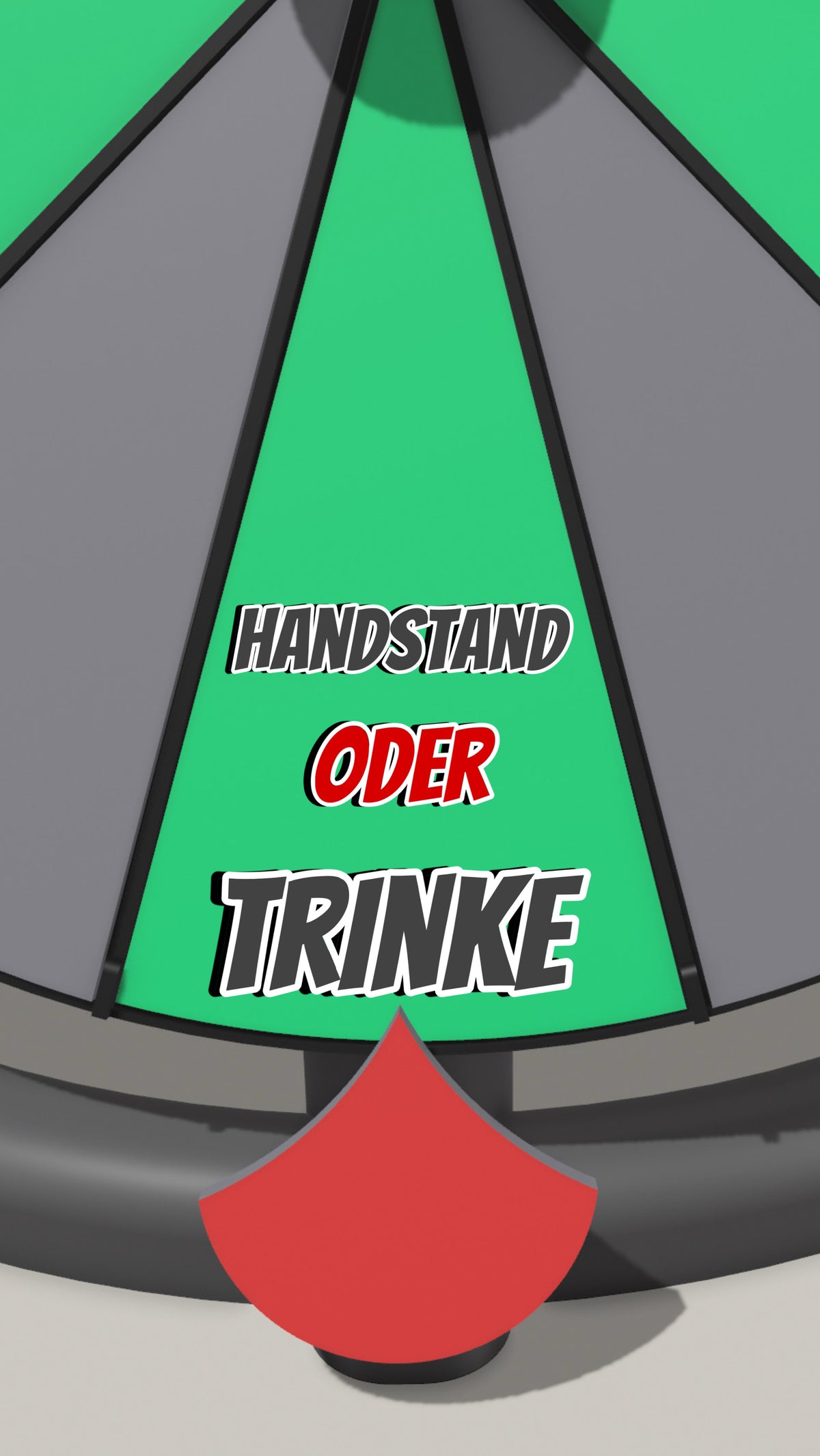 Spielfeld „Handstand oder Trinke“