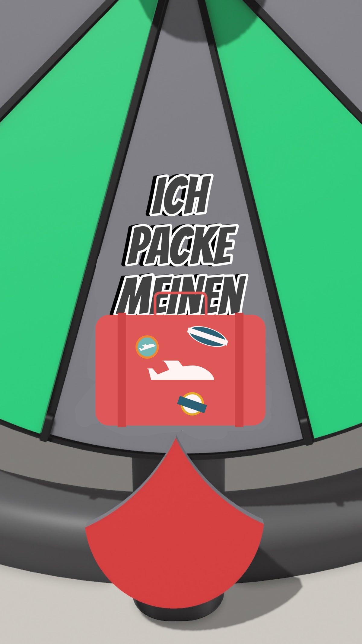 Spielfeld „Ich packe meinen Koffer“