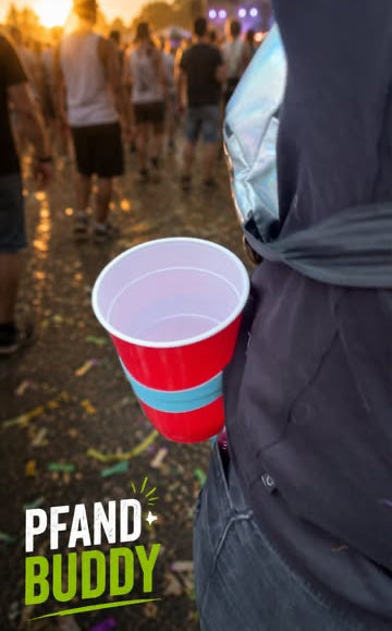 PFANDBUDDY – Der praktische Pfandhalter für Festivals, Konzerte & Events